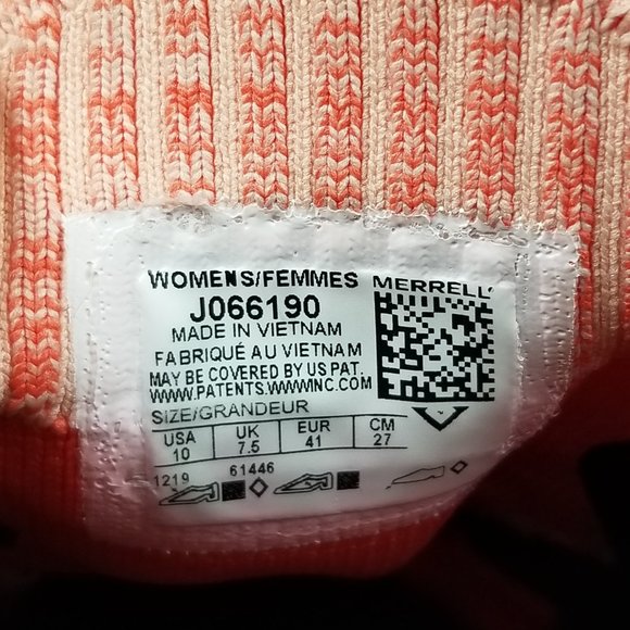 Merrell Mag-9 Orange Vibram Hiking Sneakers Knit - Picture 9 of 9